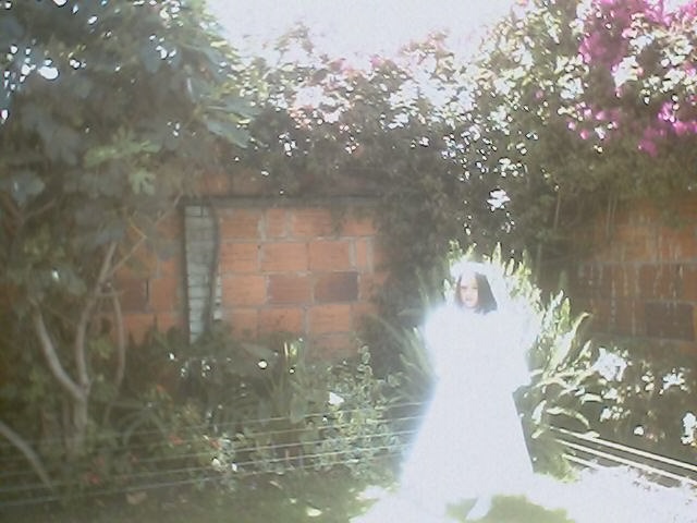 Sara Marcela en su jardin